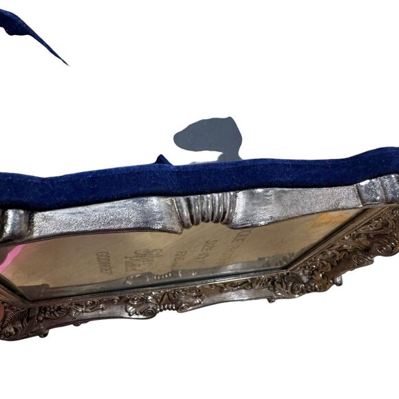 Godinger Silver Plated Photo Picture Frame 5X7 Baroque Ornate 80s Vintage Luxury - Picture 6 of 15